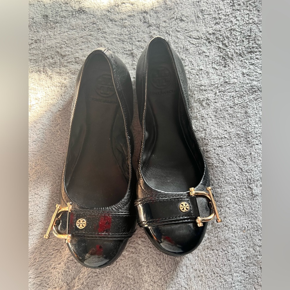 Tory Burch black flats size 9